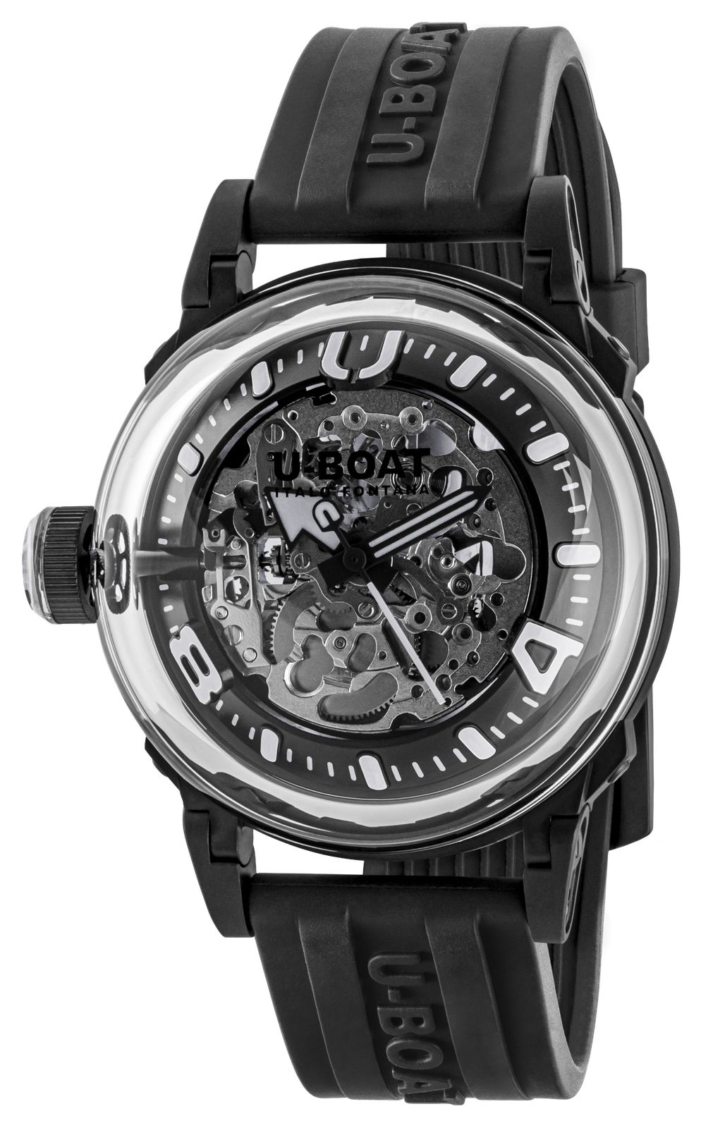 U-Boat 3349 U-65 Automatic PVD (44mm) Skeleton Dial / Black Watch