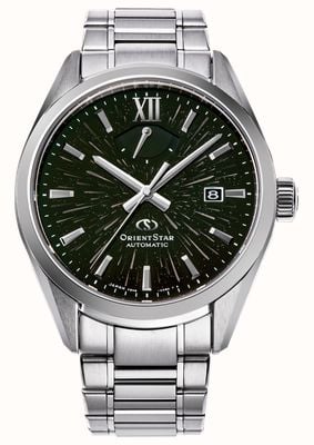 Orient Star M34 F8 Date Automatic Limited Edition (40mm) Black Nanoparticle Dial / Stainless Steel Bracelet RE-BX0009B00B