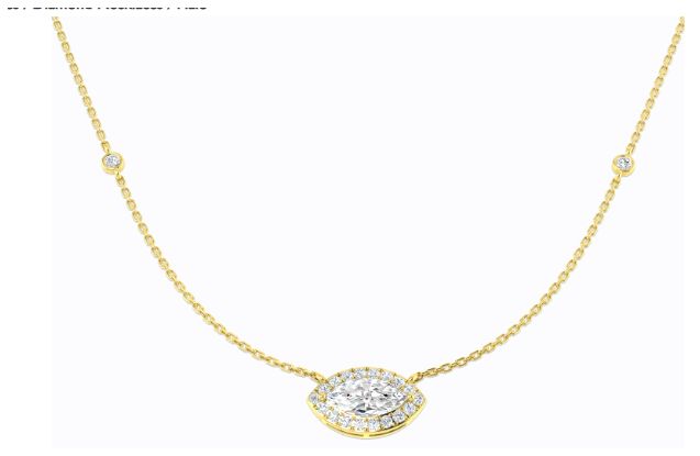 James Moore SN2199(LG-YG) 9ct Yellow Gold Marquise & Round Jewellery
