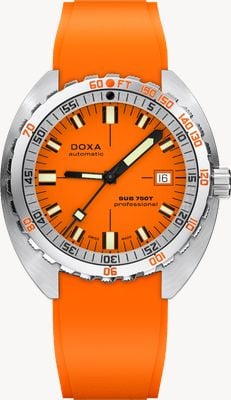 DOXA SUB 750T Professional (45mm) Orange Iconic Dial / Orange FKM Rubber Strap 825.10.351.21