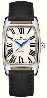 Hamilton American Classic Boulton Mechanical (34mm) White Dial / Black Leather Strap H13519711