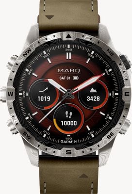 Garmin MARQ Adventurer (Gen 2) Damascus Steel Edition - Premium Tool Watch 010-03393-31