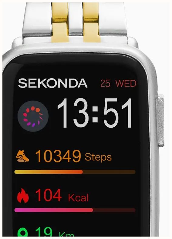Sekonda Track Smartwatch (26mm) Digital Display / Two-Tone Alloy Bracelet 30280 - alternate view 2