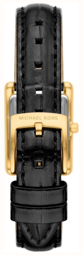 Michael Kors Women's Petite Essex Gold-Tone Crocodile Embossed Leather Strap MK7692 - alternate view 3