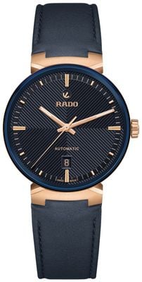 RADO Florence Automatic (39mm) Embossed Blue Dial / Blue Leather Strap R48905205
