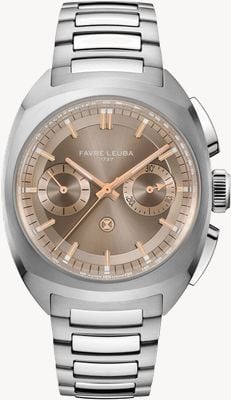 Favre Leuba Chief Chronograph Automatic (41mm) Dune Sunray Dial / Stainless Steel Bracelet 00.20101.113.08.200