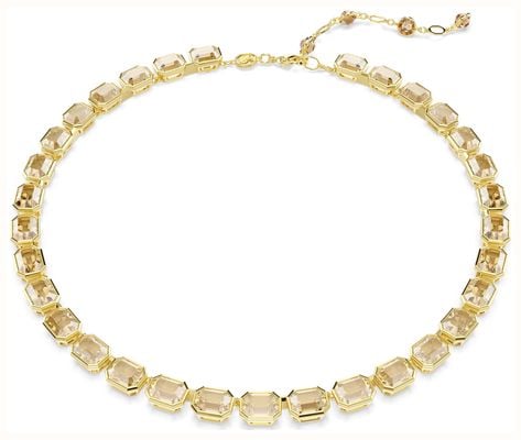 Swarovski Millenia Necklace - Octagon Cut, Yellow Gold-Tone Plated 5718674