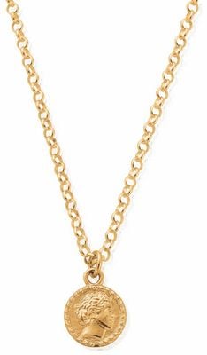 ChloBo Belcher Chain Aphrodite Goddess Gold-Plated Necklace CC-G-NE-21-S1