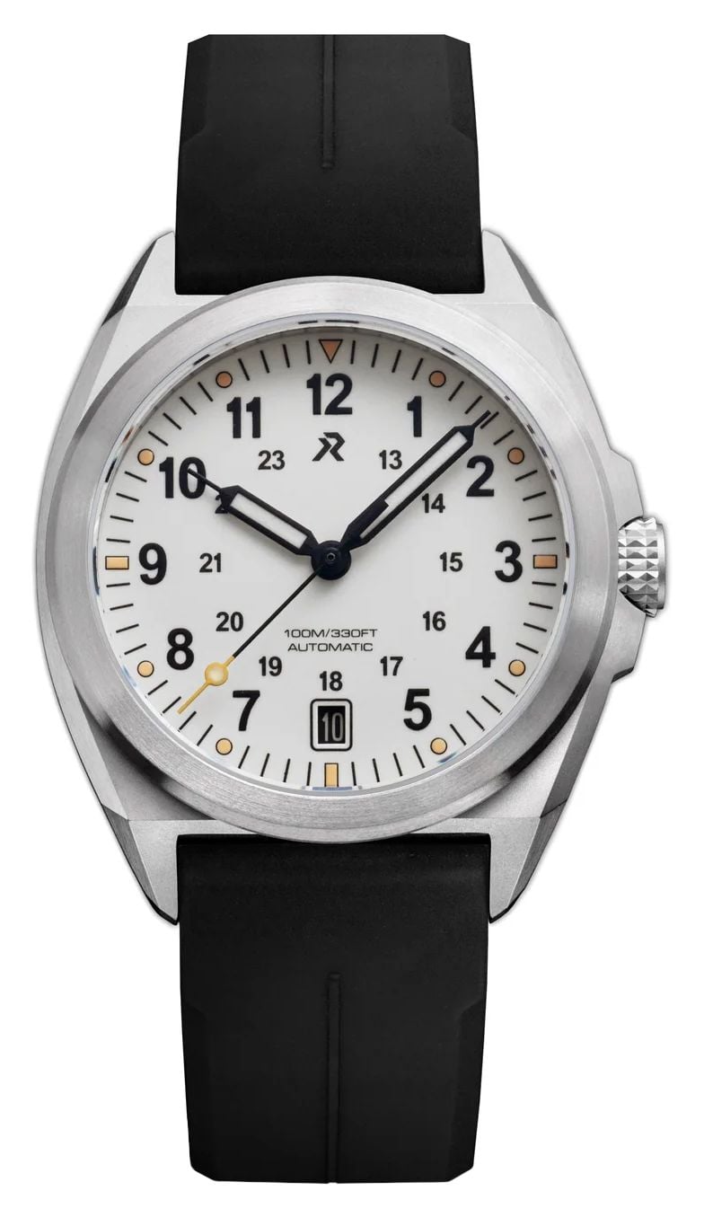 RZE VAL-38-WW Valour 38 Automatic (38mm) Whistler White Dial Watch