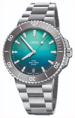 ORIS Aquis Great Barrier Reef Limited Edition IV (43.5mm) Blue Gradient Dial / Stainless Steel Bracelet 01 400 7790 4185-SET