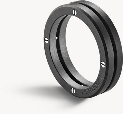 Herbelin Newport Duo Ring - Brushed And Polished Stainless Steel - 7mm