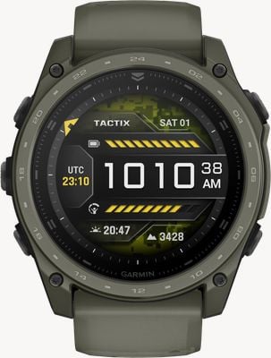 Garmin Tactix 8 51mm AMOLED Cerakote Coated Sapphire Tactical Smartwatch - Olive Drab with Olive Silicone 010-04553-11