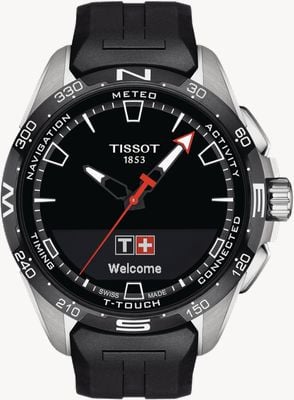 Tissot T-Touch Connect Solar Titanium (47.5mm) Black Dial / Black Synthetic Strap T1214204705100