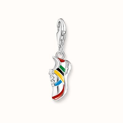 Thomas Sabo Silver Charm Pendant Sports Shoe With Colourful Cold Enamel 2172-007-7