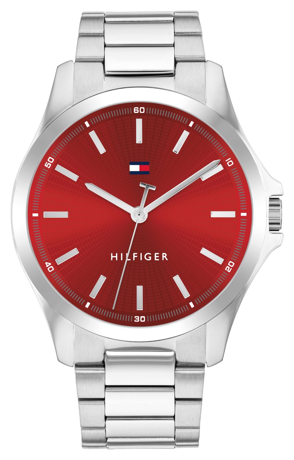 Tommy Hilfiger 1710677 Bruce (43mm) Red Dial / Stainless Watch