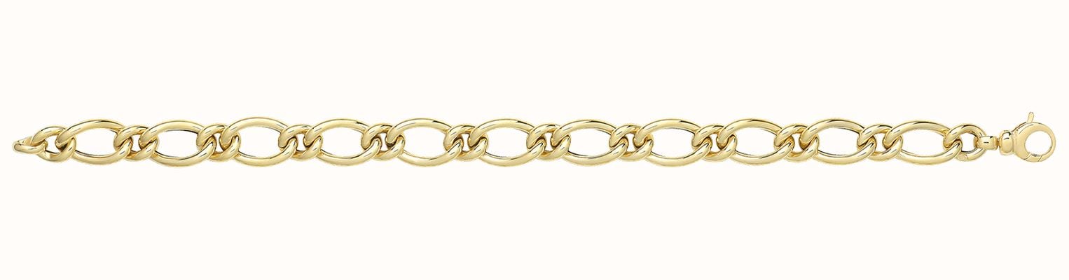 James Moore TH 9ct Yellow Gold Hollow Bracelet BR679