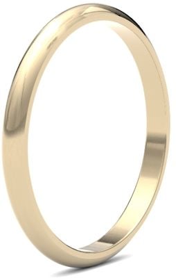 James Moore Wedding Rings | 9ct Yellow Gold | 2mm | Medium | D-Shape | AG_2LMD-9Y