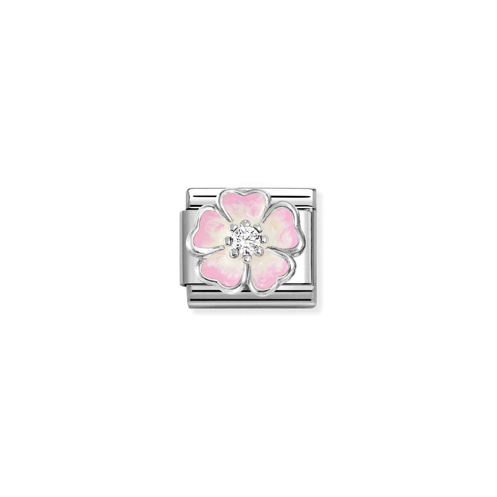 Nomination 330321/17 Classic - Pink Enamel Flower Charm with Jewellery