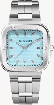 Herbelin Men's Cap Camarat (39mm) Blue Dial / Stainless Steel Bracelet 12246B25