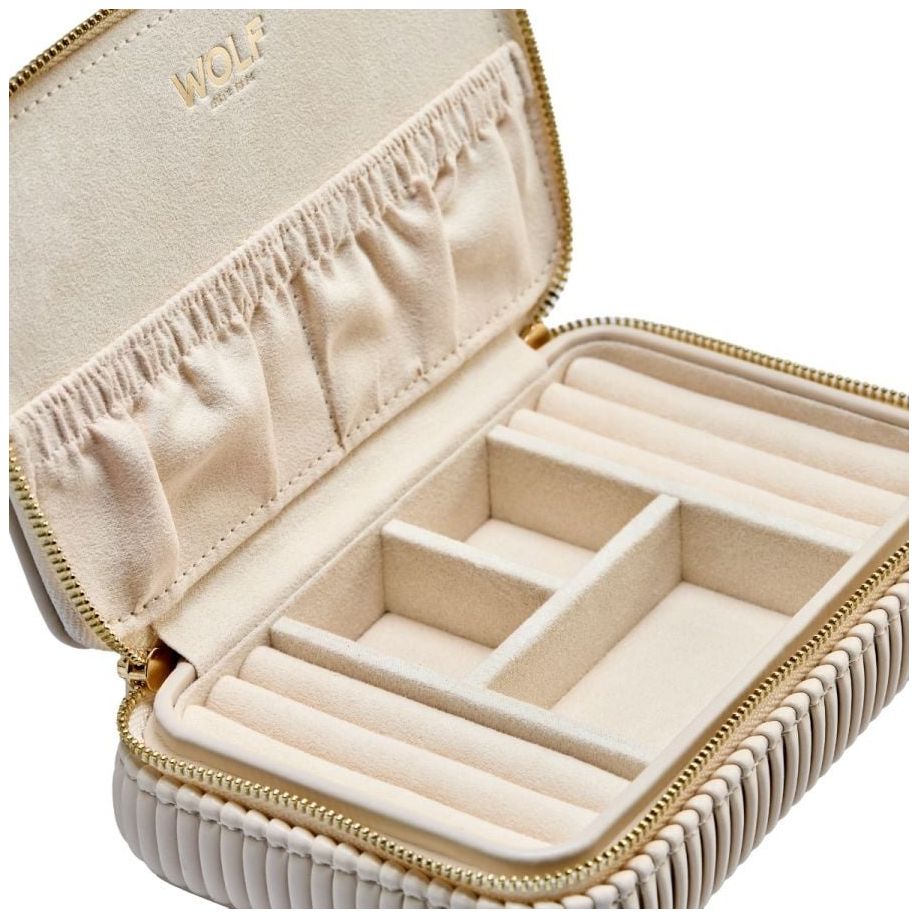 WOLF 781353 Bella Jewellery Zip Case - Vegan Exterior
