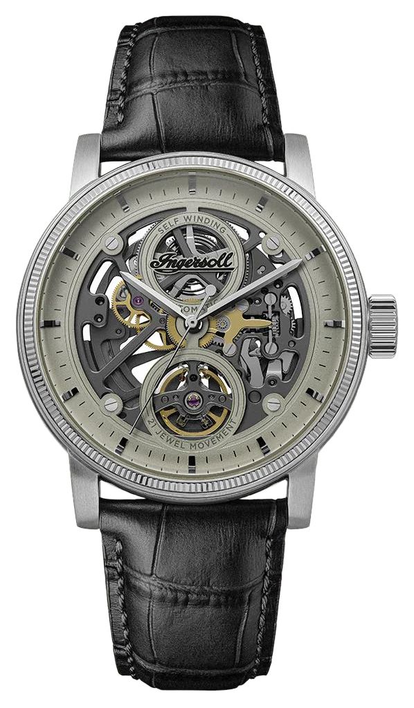 Ingersoll I17501 THE GUY Automatic (44mm) Grey Skeleton Dial Watch