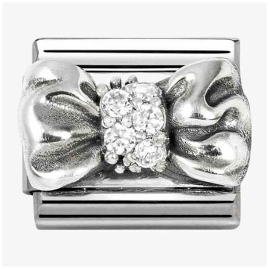 Nomination 330323/11 Classic Bow Oxidised Sterling Silver & Jewellery