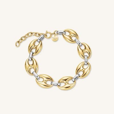 Rosefield Jewellery Coffee Bean Duotone Two-Tone Bracelet JBCDD-J1053