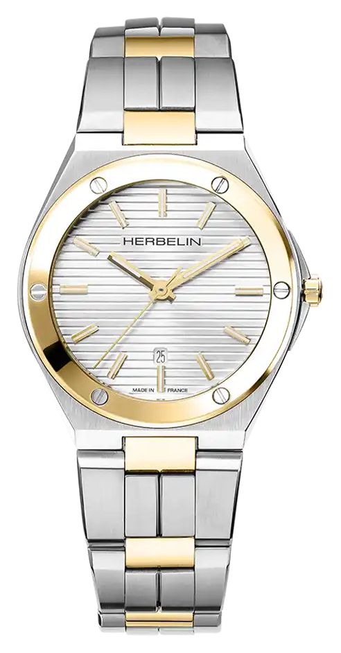 Herbelin 14545BT11N Cap Camarat Quartz (33mm) Silver Dial / Watch