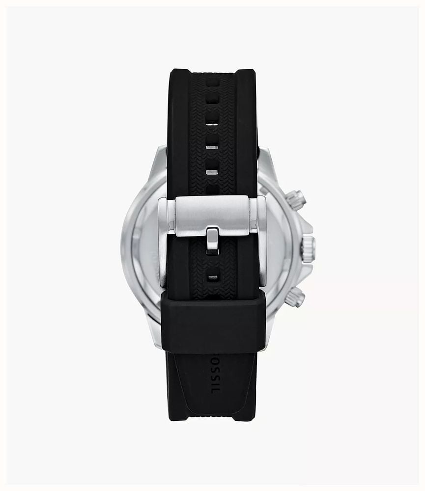 Fossil Bannon 45 Mm Multifunction Black Silicone Watch BQM2494 - alternate view 2