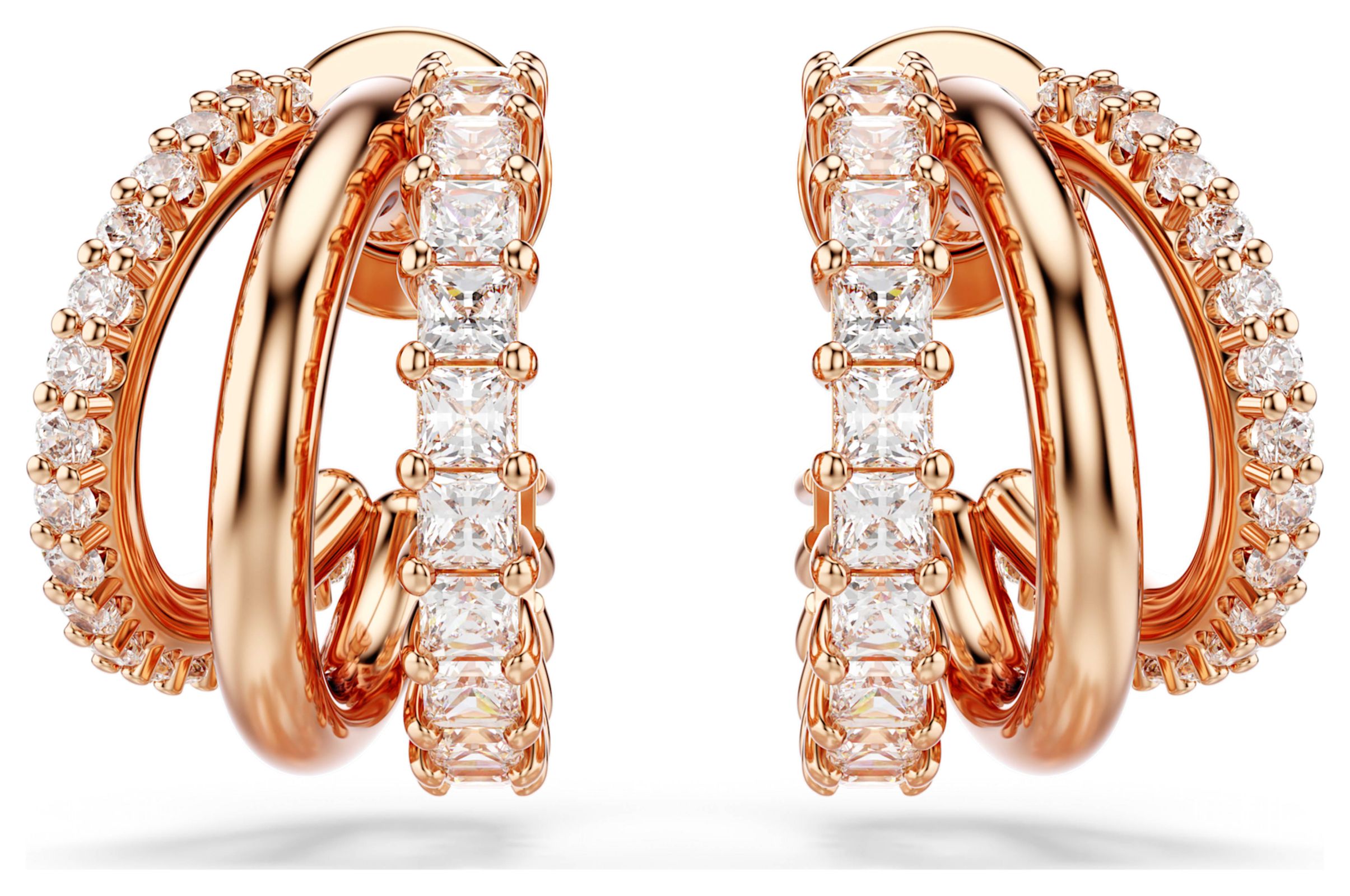 Swarovski 5698702 Hyperbola Hoop Earrings White Crystals Jewellery