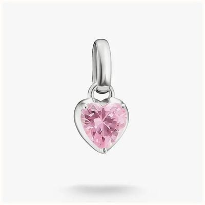 Thomas Sabo Silver Charm Pendant Heart Birthstone January Connect CC1329-051-9