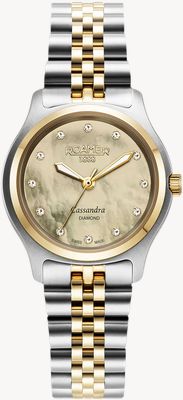 Roamer Cassandra Diamond (31mm) Champagne Mother-of-Pearl Dial / Two-Tone Stainless Steel Bracelet 626847 47 39 20