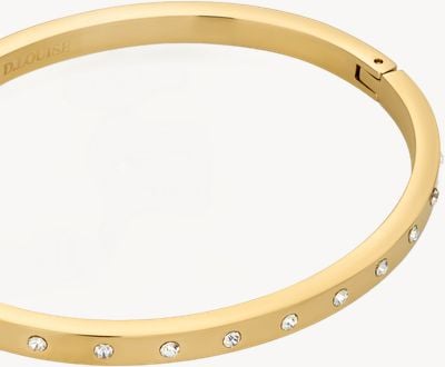 D.LOUISE Eternity Gold Plated Bangle