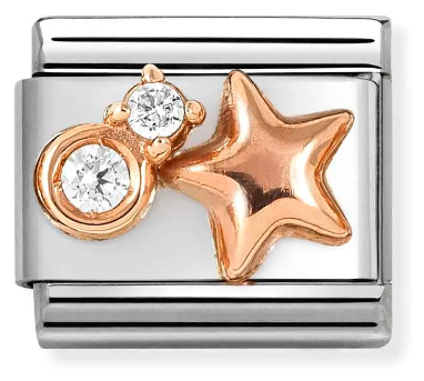 Nomination Classic Star Rose Gold & Steel Charm 430305/50