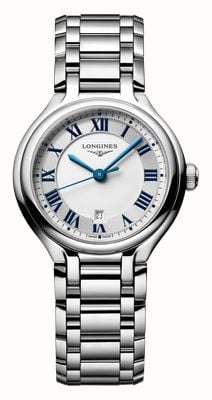 LONGINES PrimaLuna Quartz (30mm) Silver Sunray Dial / Stainless Steel Bracelet L81424716