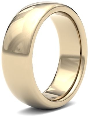 James Moore Wedding Rings | 9ct Yellow Gold | 7mm | Heavy | Premium Court | AG_7GHP-9Y