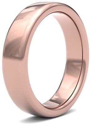 James Moore Wedding Ring  | 9ct Rose Gold | 5mm | Heavy | Size Soft Court | AG_5GHS-9R AG_5GHS-9R