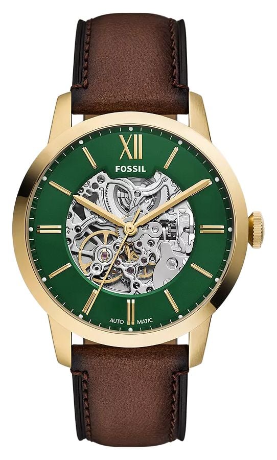 Fossil ME3292 Townsman 44mm Automatic Brown Leather Watch