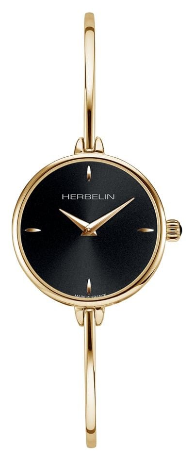 Herbelin 17206BP14-ex display Fil Women's Black Dial Gold Watch