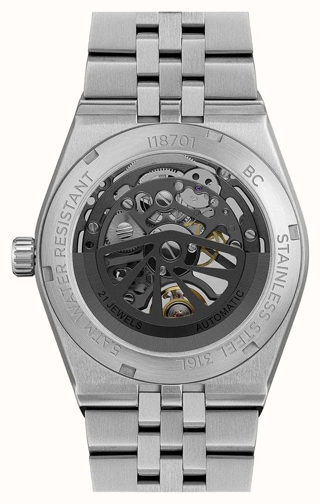 Ingersoll THE LANDING Automatic (40mm) Grey Skeleton Dial / Stainless Steel Bracelet I18701 - alternate view 4