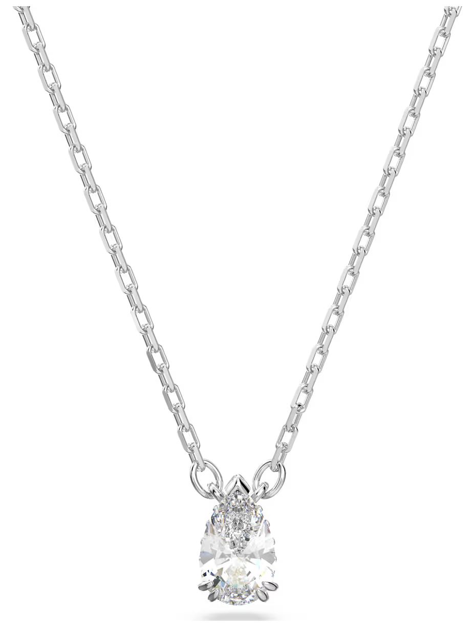 Swarovski 5636708 Stilla pendant, Pear cut, White, Rhodium Jewellery