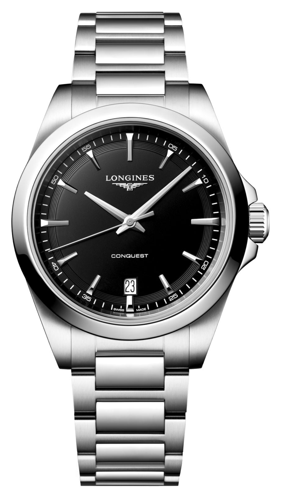 LONGINES L37504526 Conquest Quartz (38mm) Black Sandblasted Watch