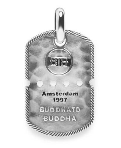 Buddha To Buddha 001J096670100 Army Tag Pendant Sterling Jewellery
