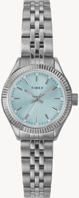 Timex Legacy Mini (25mm) Light Blue Sunray Dial / Stainless Steel Bracelet TW2W90700
