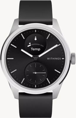 Withings ScanWatch 2 - Hybrid Smartwatch with ECG (42mm) Black Hybrid Dial / Black Silicone HWA10-MODEL 4-ALL-INT