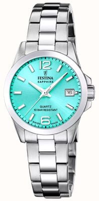 Festina Swiss Made Classic Quartz (29.5mm) Blue Sunray Dial / Stainless Steel Bracelet F20049/4