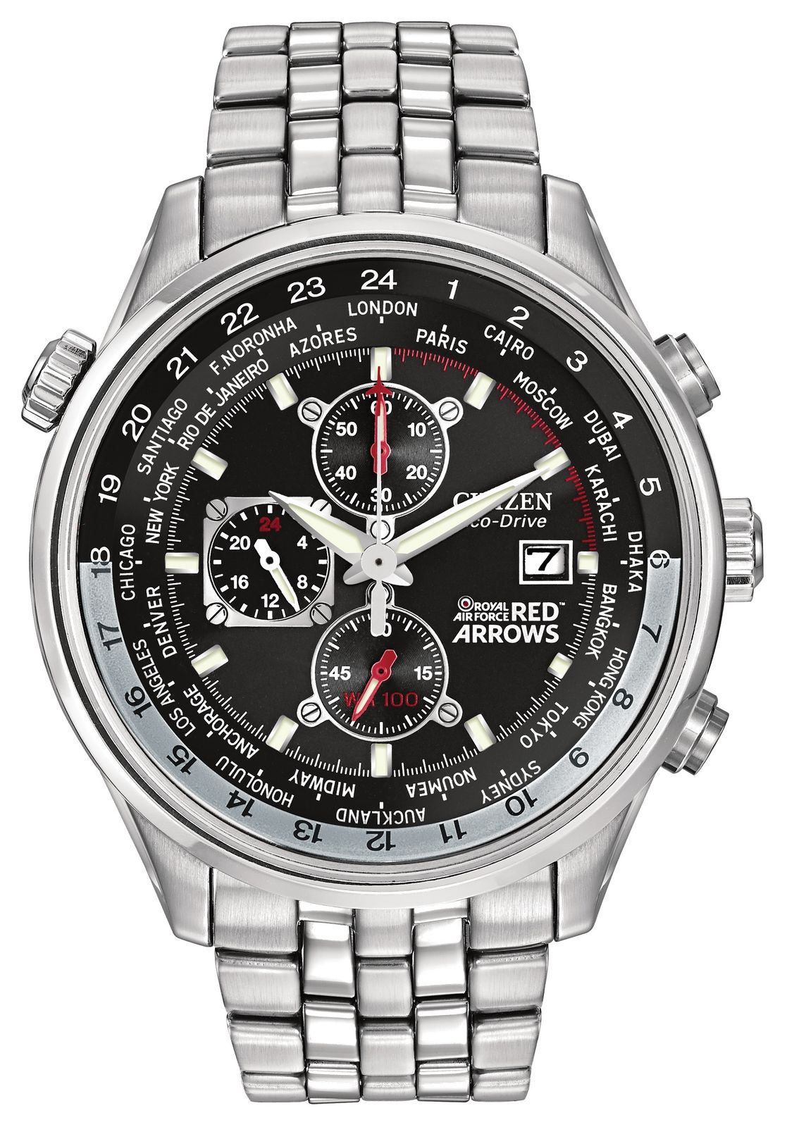 Citizen CA0080-54E Red Arrows Chronograph Stainless Steel Watch