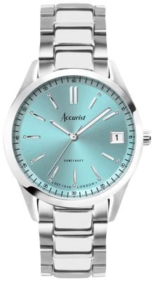 Accurist Everyday Quartz (36mm) Cambridge Blue Sunray Dial / Stainless Steel Bracelet 74008