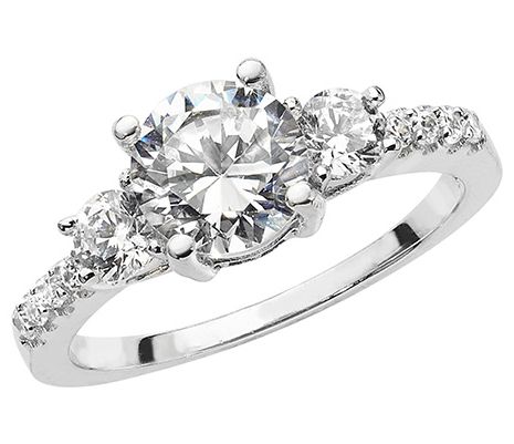 James Moore TH G7485/O Silver Ladies TH CZ Ring ( O Jewellery