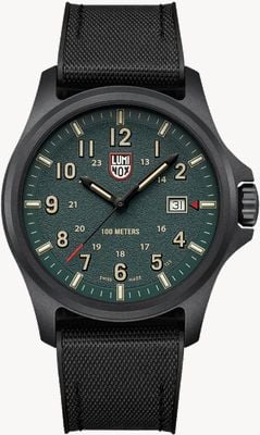 Luminox Atacama Field 1977 (43mm) Textured Dark Green Dial / Black Rubber Strap XL.1977